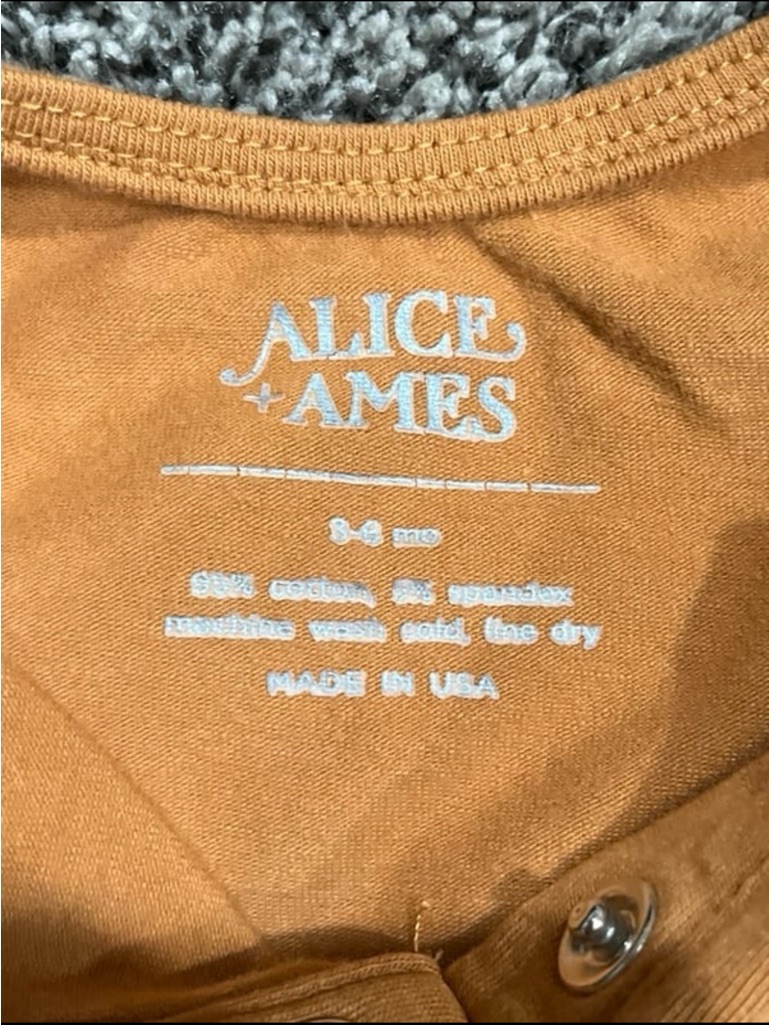 Alice + Ames Sleeveless Henley Romper Bubble | Boys/ Girls 3-6 Months — image 5 of 6